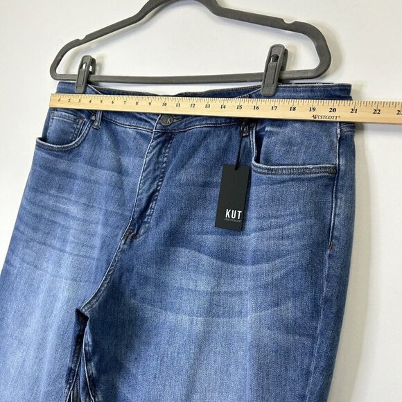 NEW Kut From The Kloth Kelsey Fab Ab Ankle Flare Jeans Womens Size 22W High Rise - Picture 6 of 11